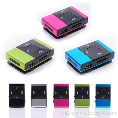 8 colors New Original diamond clip MP3 music Player support 4GB 8GB memory card high quality lossless Recorder